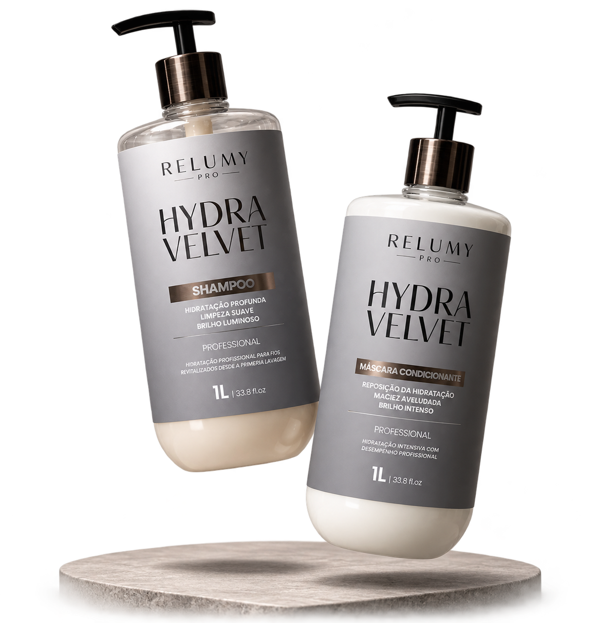 RELUMY PRO Hydra Velvet Shampoo e Máscara Condicionante 1L